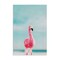 Stupell Industries Funky Summer Flamingo Canvas Wall Art Design by Nataly White
